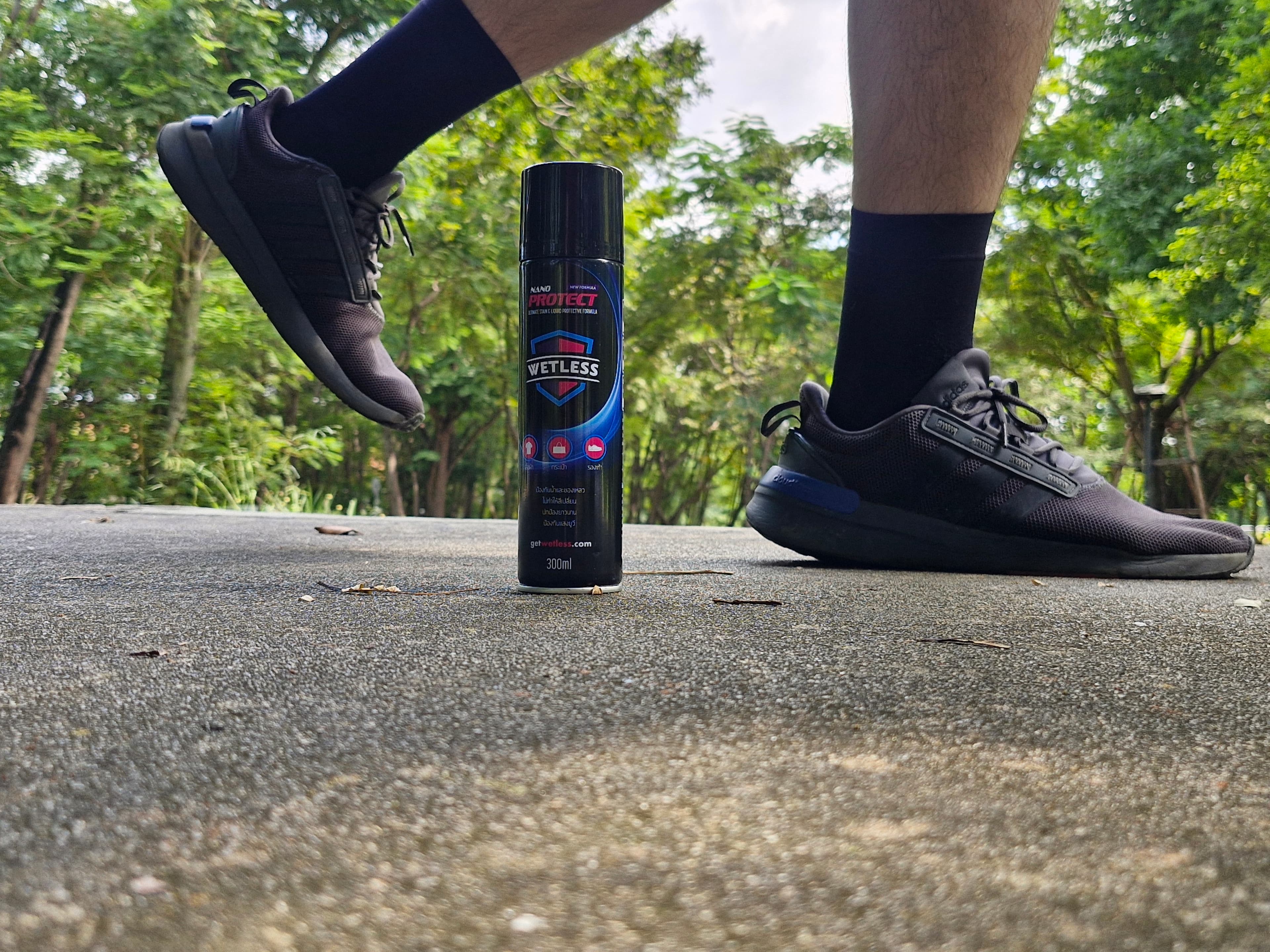 Nano Protect กับรองเท้าในชุดรีวิว